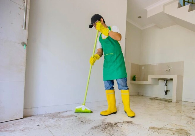 4 BHK Unfurnished Flat Cleaning